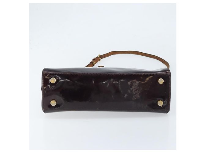 LOUIS VUITTON Borsa Blair MM Monogram Vernis 2way Amarante M91619 LV Auth 172517 Bordò - vista 5