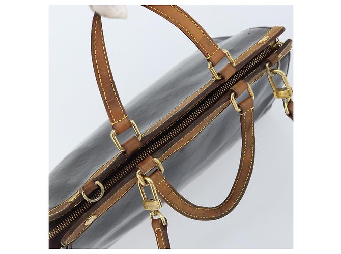 LOUIS VUITTON Borsa Blair MM Monogram Vernis 2way Amarante M91619 LV Auth 172517 Bordò - vista 6
