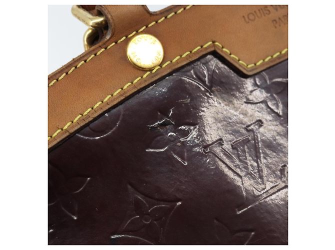 LOUIS VUITTON Borsa Blair MM Monogram Vernis 2way Amarante M91619 LV Auth 172517 Bordò - vista 9
