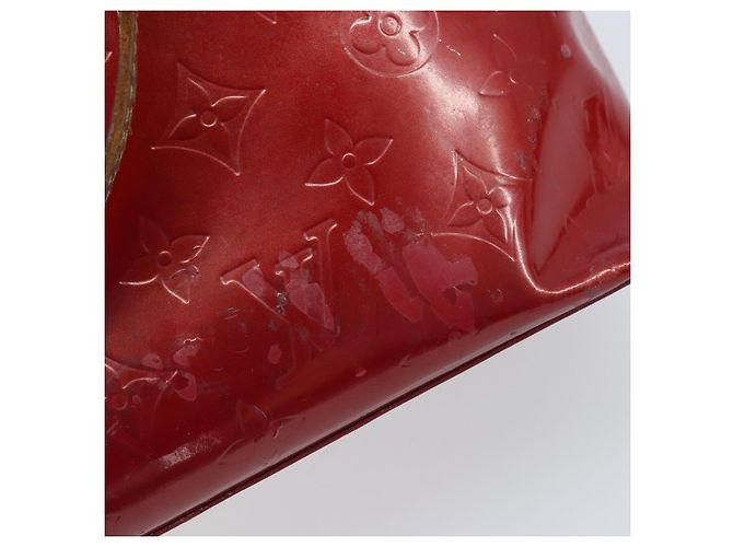 LOUIS VUITTON Borsa a Mano Monogram Vernis Reade PM Pomme D'amour M91990 Auth ka2730 Rosso - vista 10
