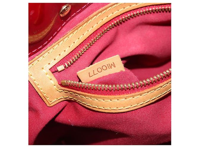 LOUIS VUITTON Borsa a Mano Monogram Vernis Reade PM Pomme D'amour M91990 Auth ka2730 Rosso - vista 12