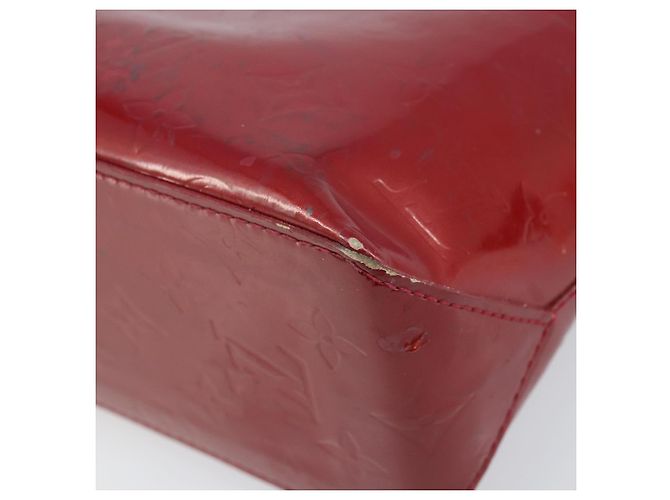 LOUIS VUITTON Borsa a Mano Monogram Vernis Reade PM Pomme D'amour M91990 Auth ka2730 Rosso - vista 14
