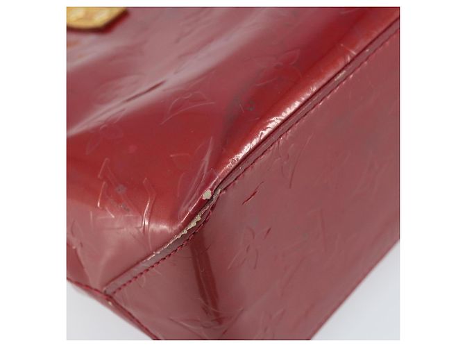 LOUIS VUITTON Borsa a Mano Monogram Vernis Reade PM Pomme D'amour M91990 Auth ka2730 Rosso - vista 15
