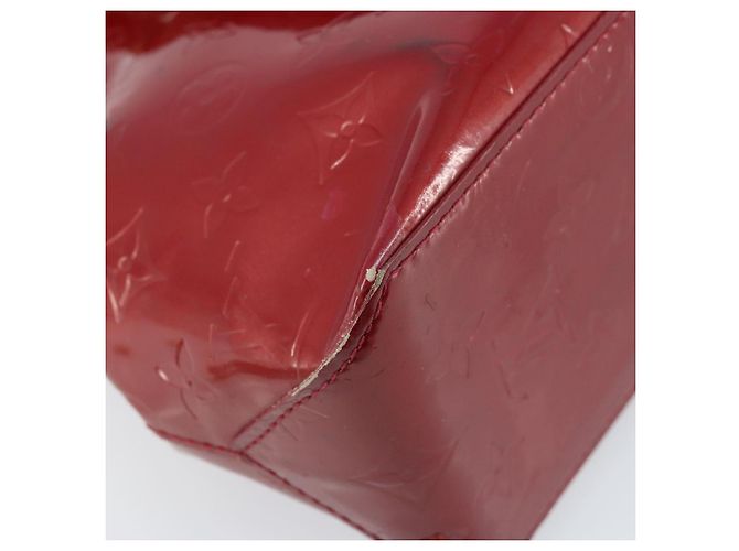 LOUIS VUITTON Borsa a Mano Monogram Vernis Reade PM Pomme D'amour M91990 Auth ka2730 Rosso - vista 16