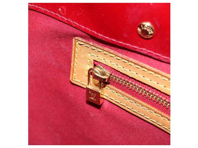 LOUIS VUITTON Borsa a Mano Monogram Vernis Reade PM Pomme D'amour M91990 Auth ka2730 Rosso - vista 21