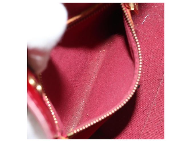 LOUIS VUITTON Borsa a Mano Monogram Vernis Reade PM Pomme D'amour M91990 Auth ka2730 Rosso - vista 22