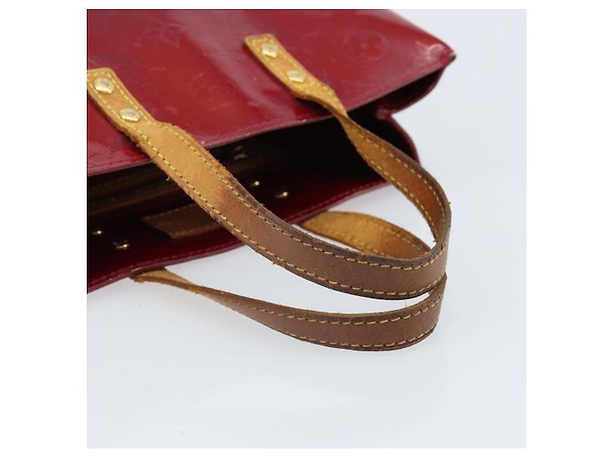 LOUIS VUITTON Borsa a Mano Monogram Vernis Reade PM Pomme D'amour M91990 Auth ka2730 Rosso - vista 7