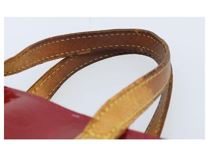 LOUIS VUITTON Borsa a Mano Monogram Vernis Reade PM Pomme D'amour M91990 Auth ka2730 Rosso - vista 8