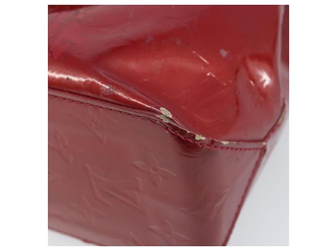 LOUIS VUITTON Borsa a Mano Monogram Vernis Reade PM Pomme D'amour M91990 Auth ka2730 Rosso - vista 9