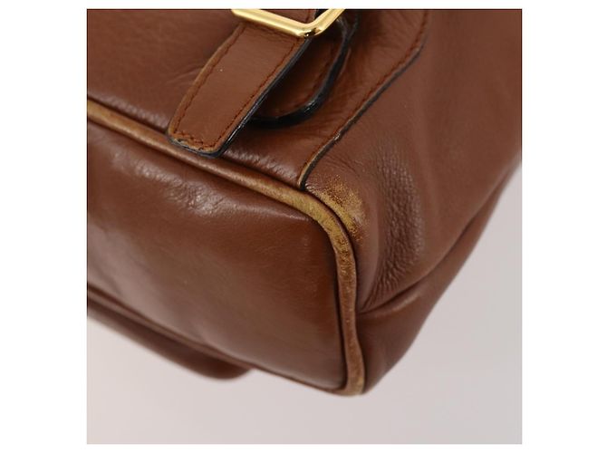 Zaino in pelle Gucci Bamboo marrone oro 003 1705 0030 Auth BA10744 D'oro - vista 14