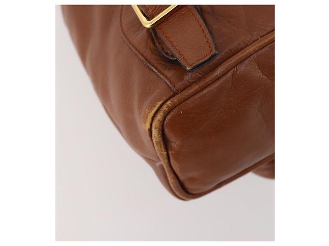 Zaino in pelle Gucci Bamboo marrone oro 003 1705 0030 Auth BA10744 D'oro - vista 15