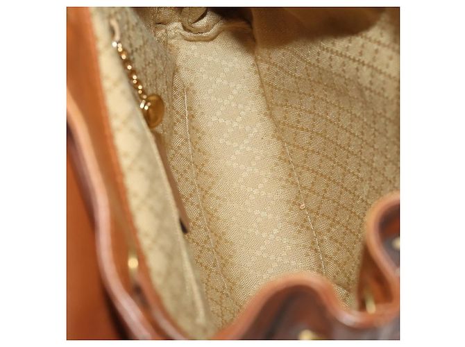 Zaino in pelle Gucci Bamboo marrone oro 003 1705 0030 Auth BA10744 D'oro - vista 19