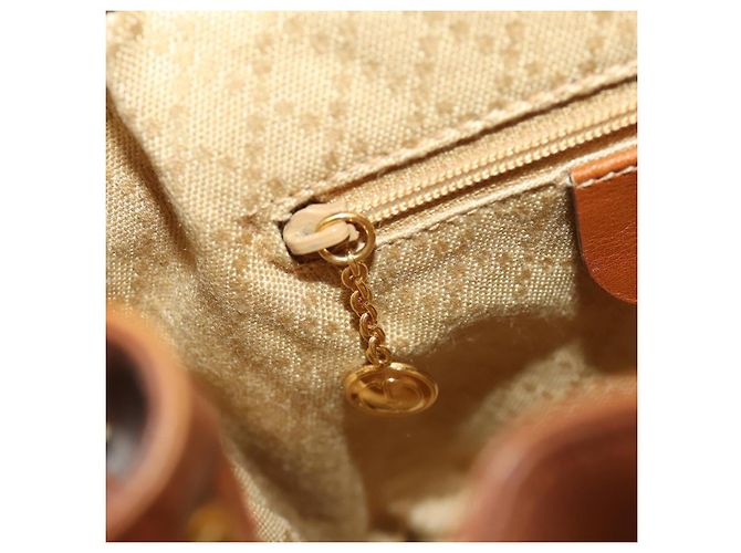 Zaino in pelle Gucci Bamboo marrone oro 003 1705 0030 Auth BA10744 D'oro - vista 23