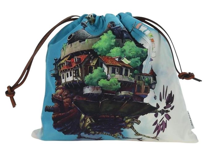 LOEWE - Pochette in tela multicolore del Castello Errante di Studio Ghibli Auth 166999SM - vista 13