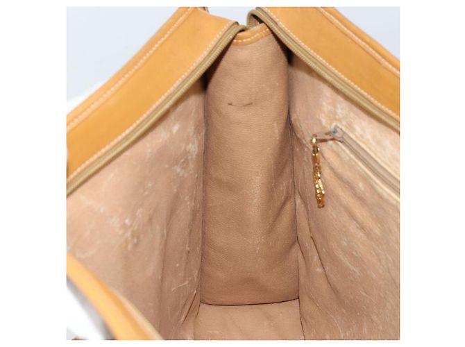 Gucci Borsa tote Micro GG Supreme in PVC beige e oro Auth ki6459 D'oro - vista 19