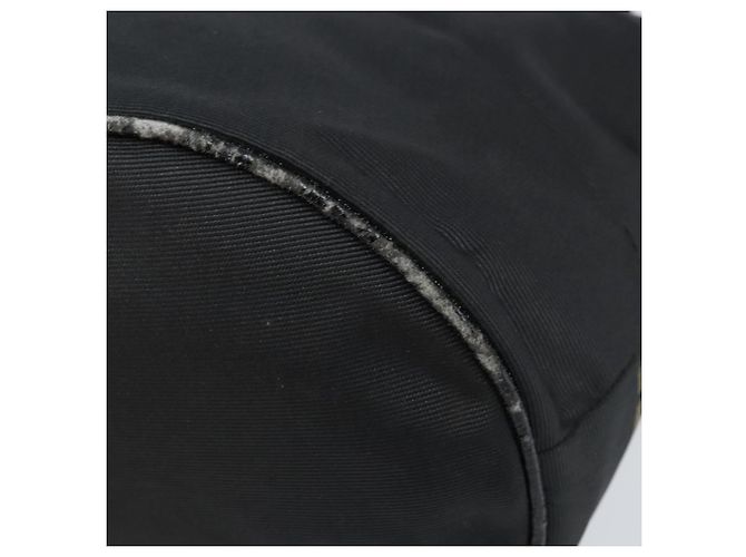 Borsa a mano FENDI in nylon nero Auth 172823 - vista 12