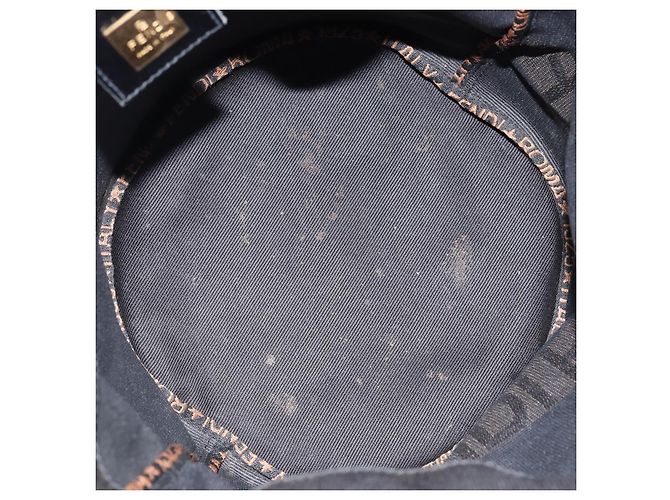Borsa a mano FENDI in nylon nero Auth 172823 - vista 15