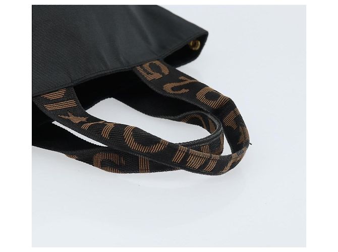 Borsa a mano FENDI in nylon nero Auth 172823 - vista 7