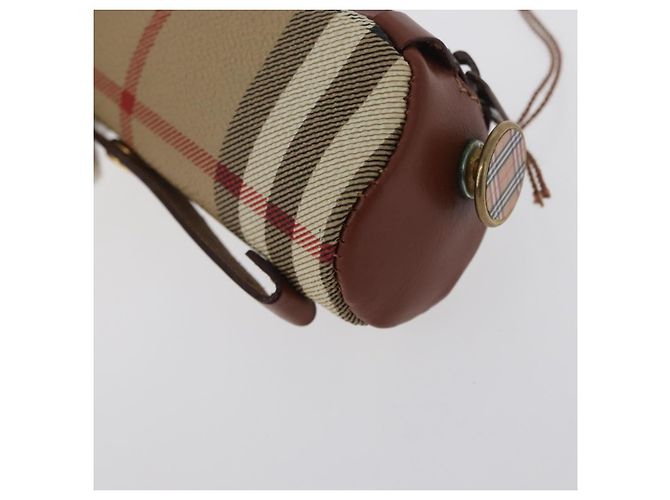 Burberrys Nova Check Golf Ball Case PVC Beige Auth 172556V - view 11