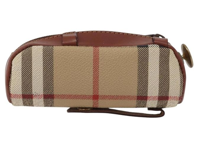 Burberrys Nova Check Golf Ball Case PVC Beige Auth 172556V - view 3