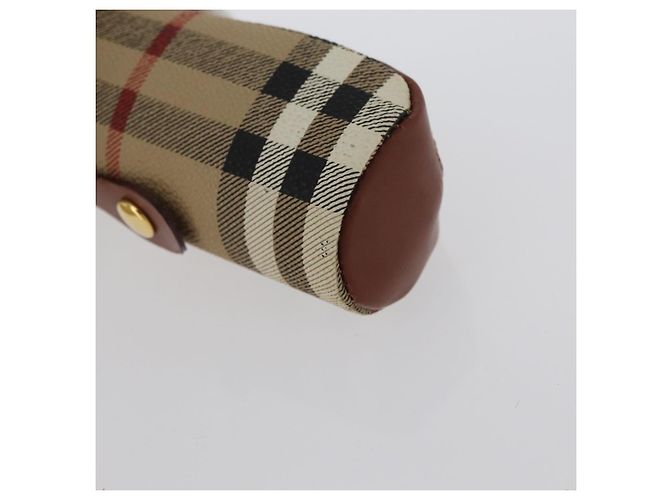 Burberrys Nova Check Golf Ball Case PVC Beige Auth 172556V - view 9