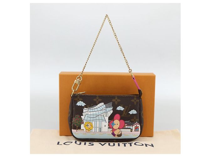LOUIS VUITTON Monogram Vivienne Mini Pochette Accessoires M81633 Auth 167031SM Monograma - vista 12