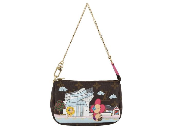 LOUIS VUITTON Monogram Vivienne Mini Pochette Accessoires M81633 Auth 167031SM Monograma - vista 13