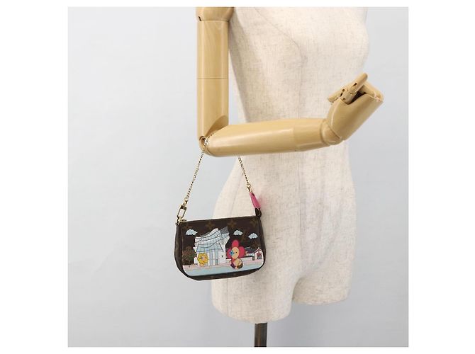 LOUIS VUITTON Monogram Vivienne Mini Pochette Accessoires M81633 Auth 167031SM Monograma - vista 22