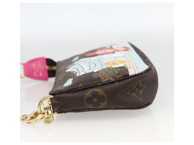 LOUIS VUITTON Monogram Vivienne Mini Pochette Accessoires M81633 Auth 167031SM Monograma - vista 3