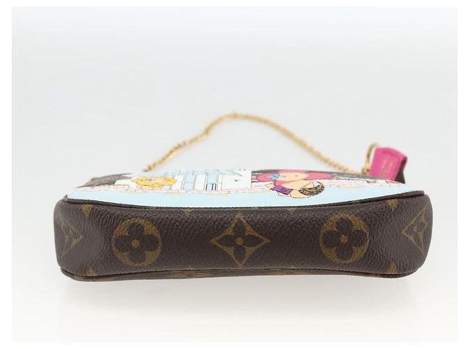 LOUIS VUITTON Monogram Vivienne Mini Pochette Accessoires M81633 Auth 167031SM Monograma - vista 5