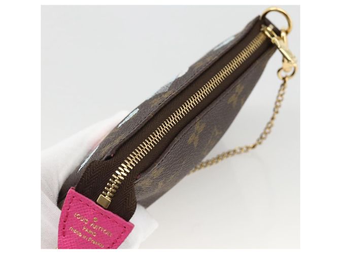 LOUIS VUITTON Monogram Vivienne Mini Pochette Accessoires M81633 Auth 167031SM Monograma - vista 6
