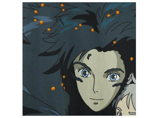 LOEWE ~ Studio Ghibli Castello Errante T-shirt Howl e Sophie Auth 166941SM Nero - vista 4