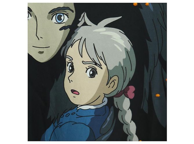 LOEWE ~ Studio Ghibli Castello Errante T-shirt Howl e Sophie Auth 166941SM Nero - vista 5