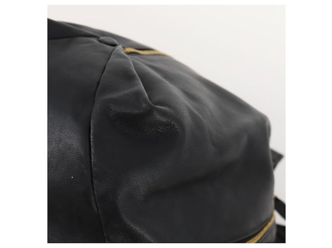Borsa a Spalla Gianni Versace in Pelle Nera e Oro Auth BA10749 Nero D'oro - vista 10