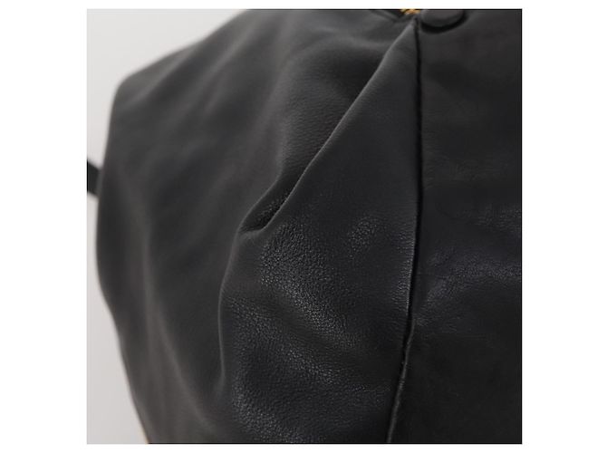 Borsa a Spalla Gianni Versace in Pelle Nera e Oro Auth BA10749 Nero D'oro - vista 11
