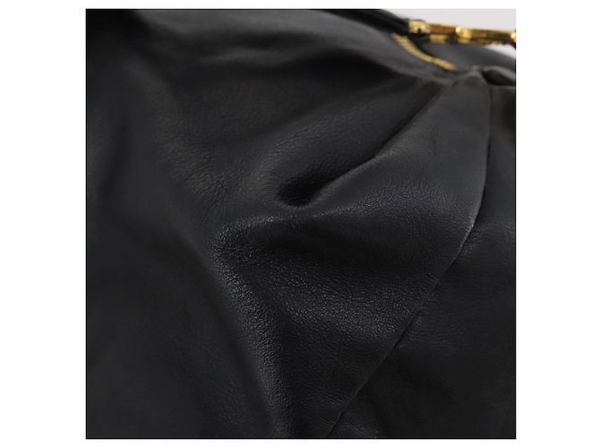 Borsa a Spalla Gianni Versace in Pelle Nera e Oro Auth BA10749 Nero D'oro - vista 13