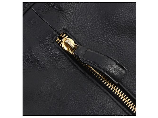 Borsa a Spalla Gianni Versace in Pelle Nera e Oro Auth BA10749 Nero D'oro - vista 15