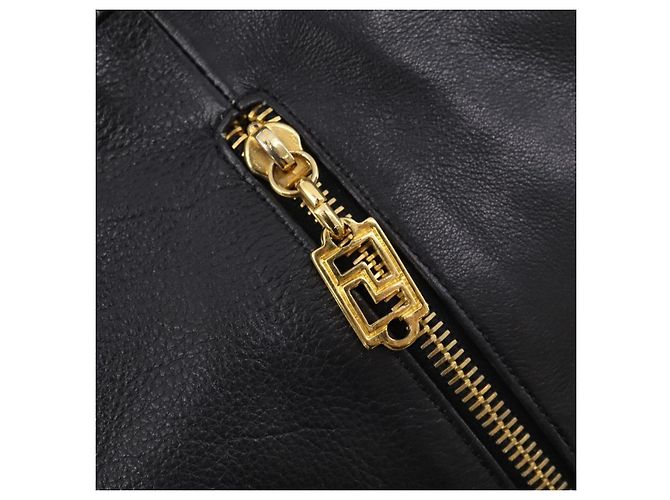 Borsa a Spalla Gianni Versace in Pelle Nera e Oro Auth BA10749 Nero D'oro - vista 16