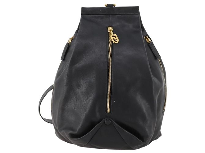 Borsa a Spalla Gianni Versace in Pelle Nera e Oro Auth BA10749 Nero D'oro - vista 2