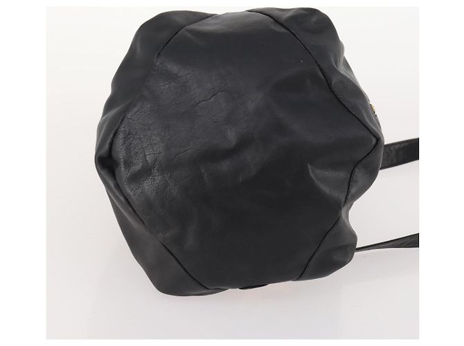 Borsa a Spalla Gianni Versace in Pelle Nera e Oro Auth BA10749 Nero D'oro - vista 9