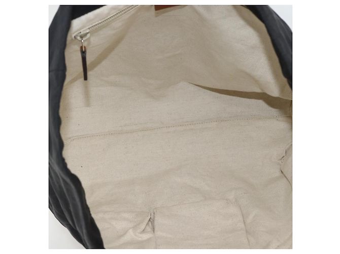 Borsa tote in tela GG Gucci in nylon nero e oro 282439 Auth BA10417 D'oro - vista 15
