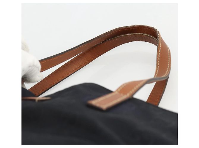 Borsa tote in tela GG Gucci in nylon nero e oro 282439 Auth BA10417 D'oro - vista 8