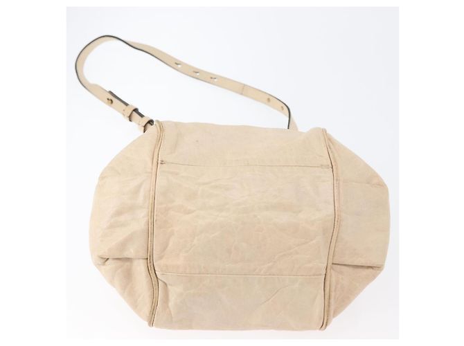 Chloé Borsa a mano in pelle Chloe Etel 2 vie beige oro Auth am10775 D'oro - vista 11