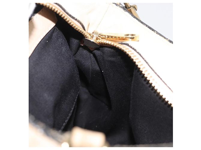 Chloé Borsa a mano in pelle Chloe Etel 2 vie beige oro Auth am10775 D'oro - vista 20