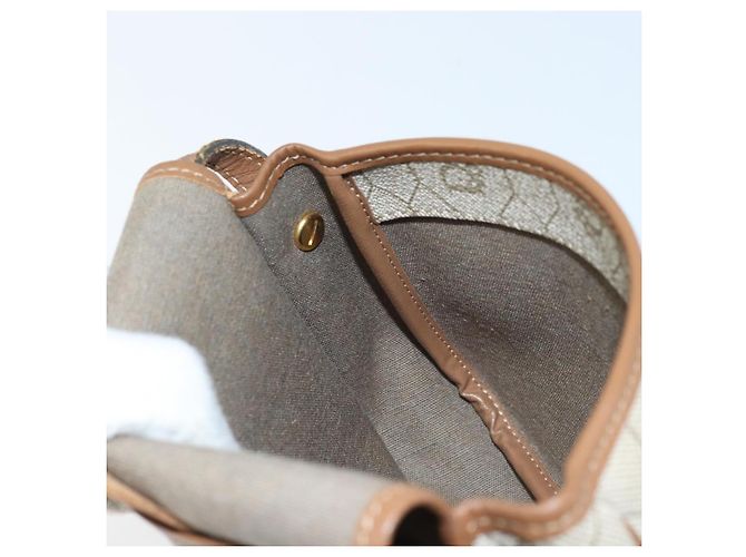 Borsa a Spalla in Tela Honeycomb PVC Beige Oro Auth ka2785 Christian Dior - vista 18