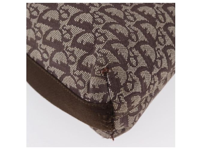 Christian Dior Trotter Canvas Schultertasche Braun Silber Authentisch bs33657 - Ansicht 11