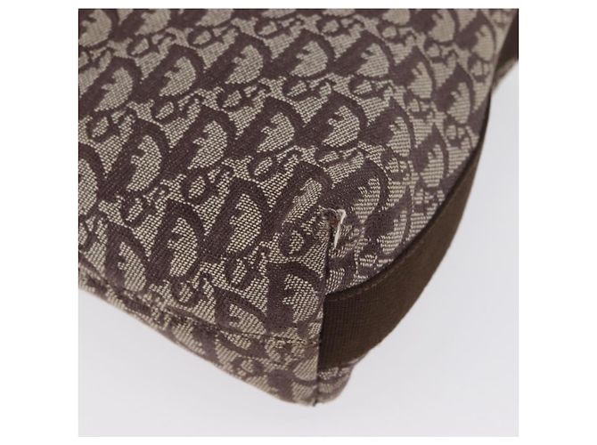 Christian Dior Trotter Canvas Schultertasche Braun Silber Authentisch bs33657 - Ansicht 12
