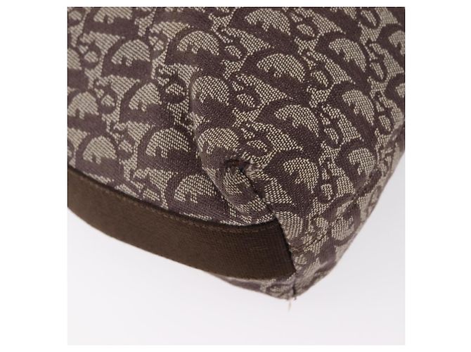 Christian Dior Trotter Canvas Schultertasche Braun Silber Authentisch bs33657 - Ansicht 13