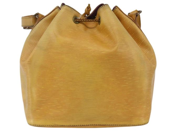 Noe LOUIS VUITTON Borsa a Spalla Petit Noé Epi Gialla M44109 LV Auth BA11042 Giallo - vista 2