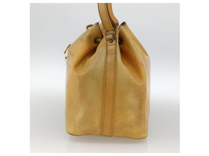 Noe LOUIS VUITTON Borsa a Spalla Petit Noé Epi Gialla M44109 LV Auth BA11042 Giallo - vista 4